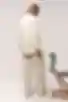 Spodnie proste tkanina garniturowa ivory