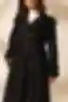 Trench oversize midi bawełna w kolorze czarnym