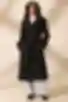 Trench oversize midi bawełna w kolorze czarnym