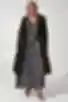 Trench oversize midi bawełna w kolorze czarnym