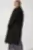 Trench oversize midi bawełna w kolorze czarnym